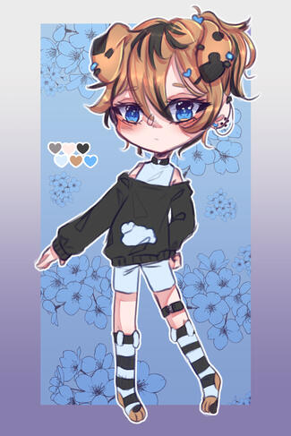 Colored sketch chibi