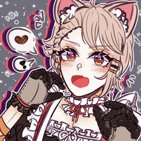 Icon/half-body colored sketch